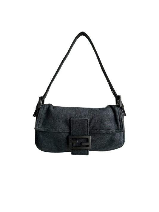 2000s Fendi Wool Baguette Bag