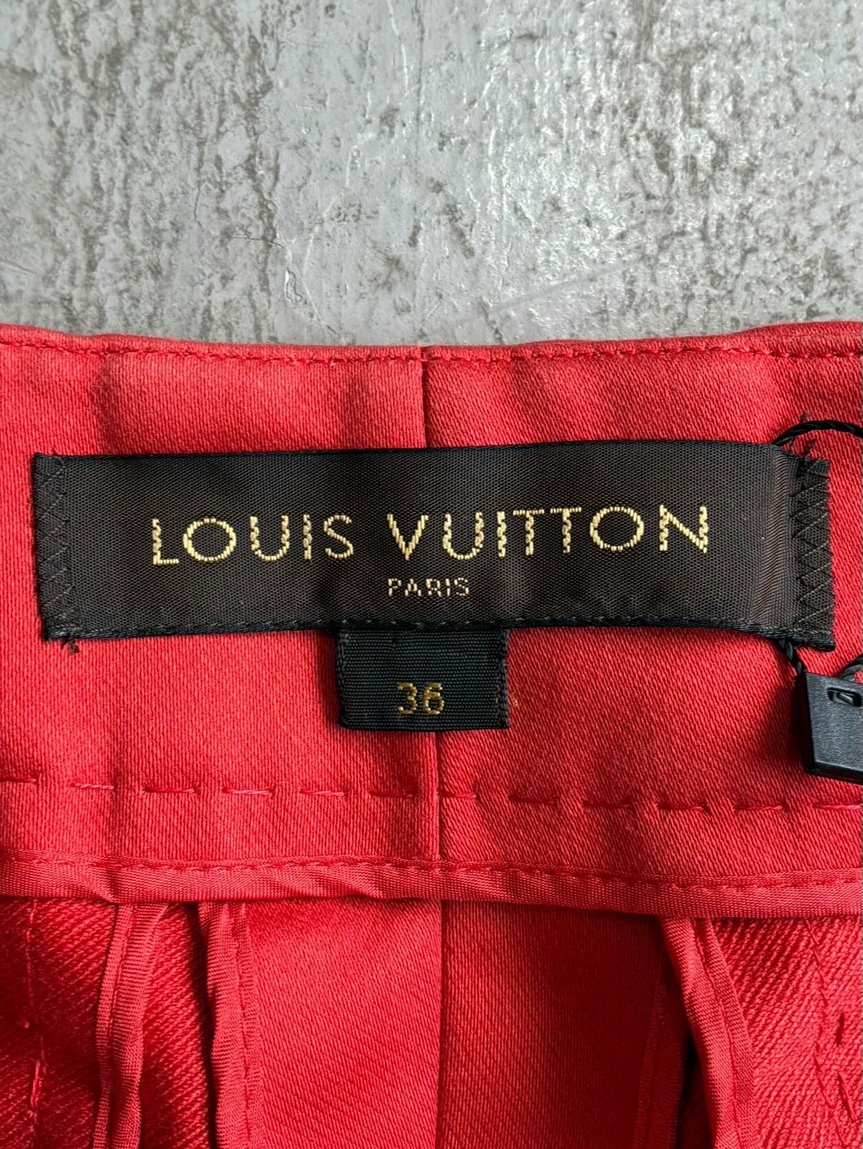 Womens Louis Vuitton Red Pants
