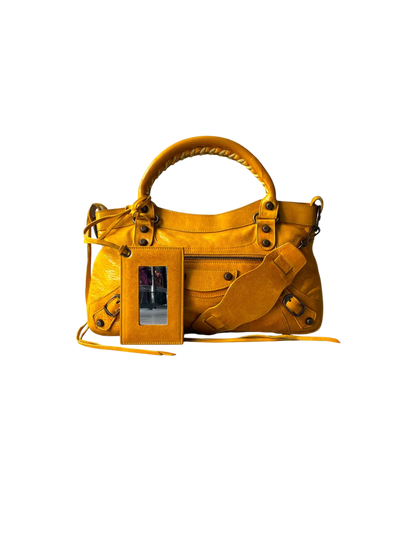 Balenciaga Le First Mustard Lambskin Bag