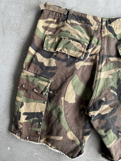 Saint Laurent Paris Camou Cargo Shorts