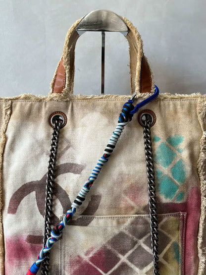 2014 Chanel Art School Graffiti Tote Bag