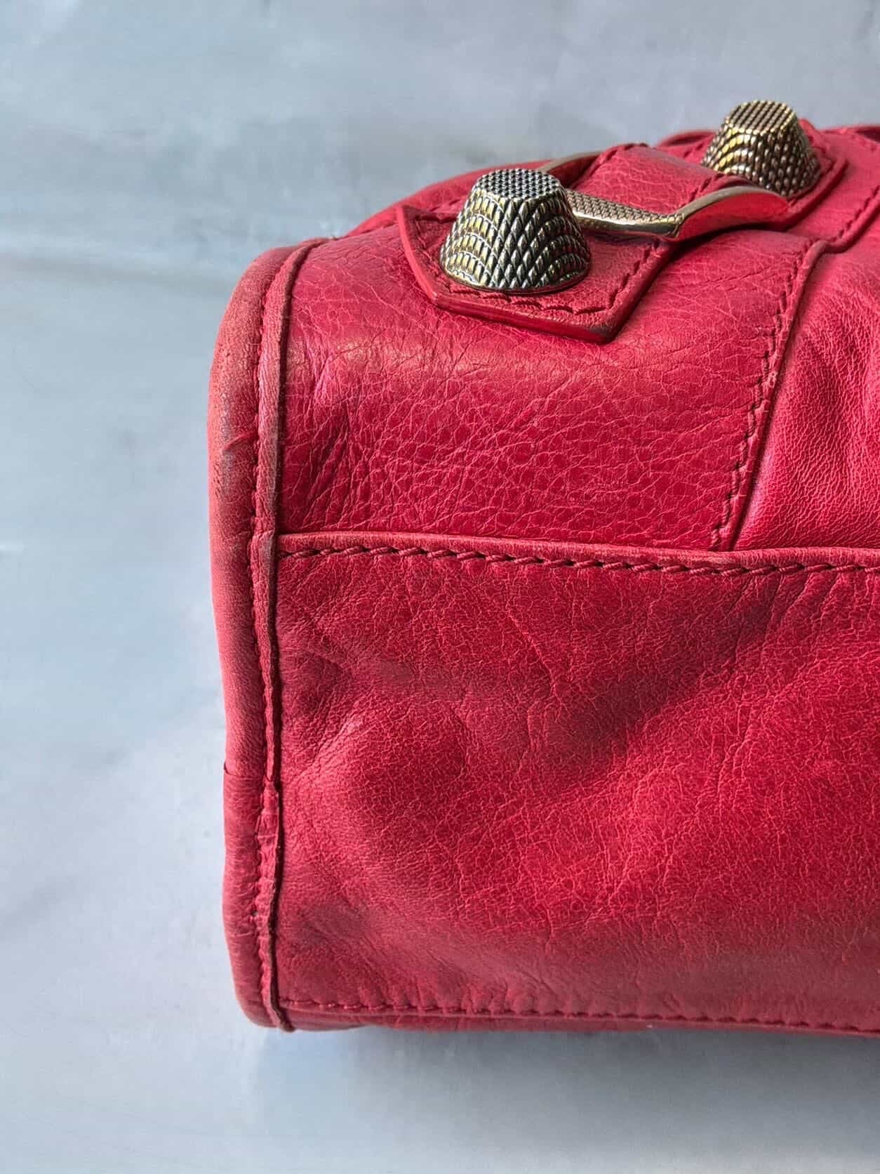 Balenciaga Classic City Giant 21 Bronze Red Lambskin Bag