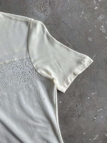 Dior John Galliano Era White Mesh Top