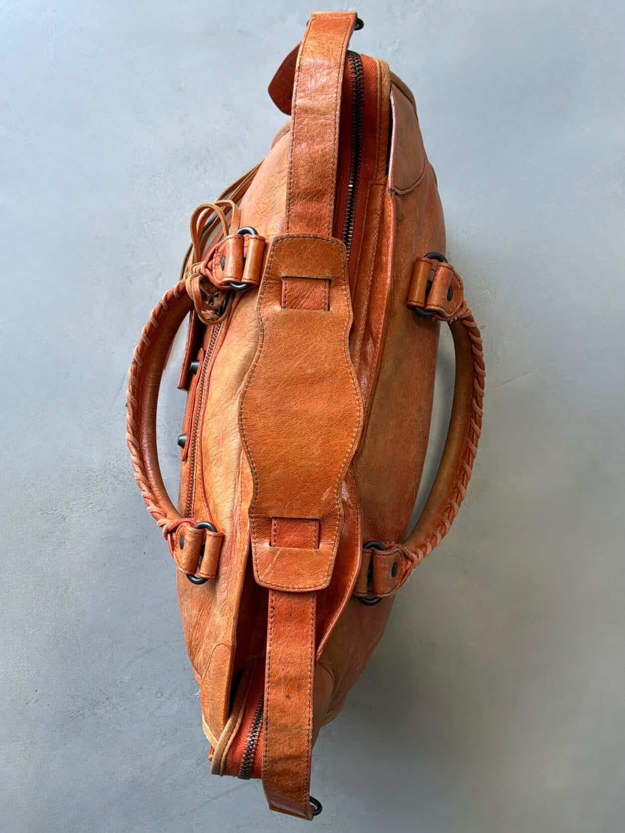 Balenciaga Classic City Orange Lambskin Bag
