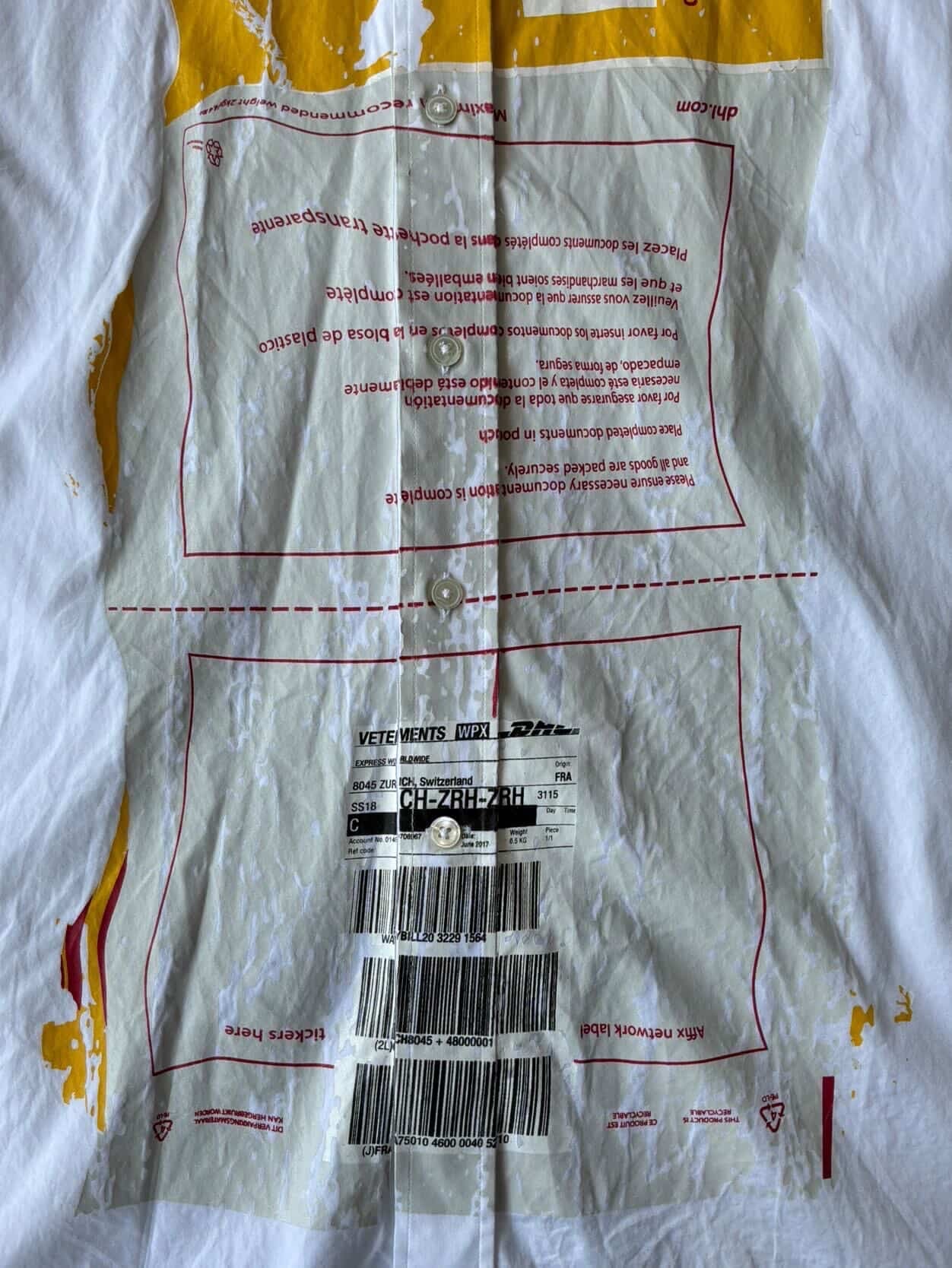 Vetements x DHL Oversized Shirt
