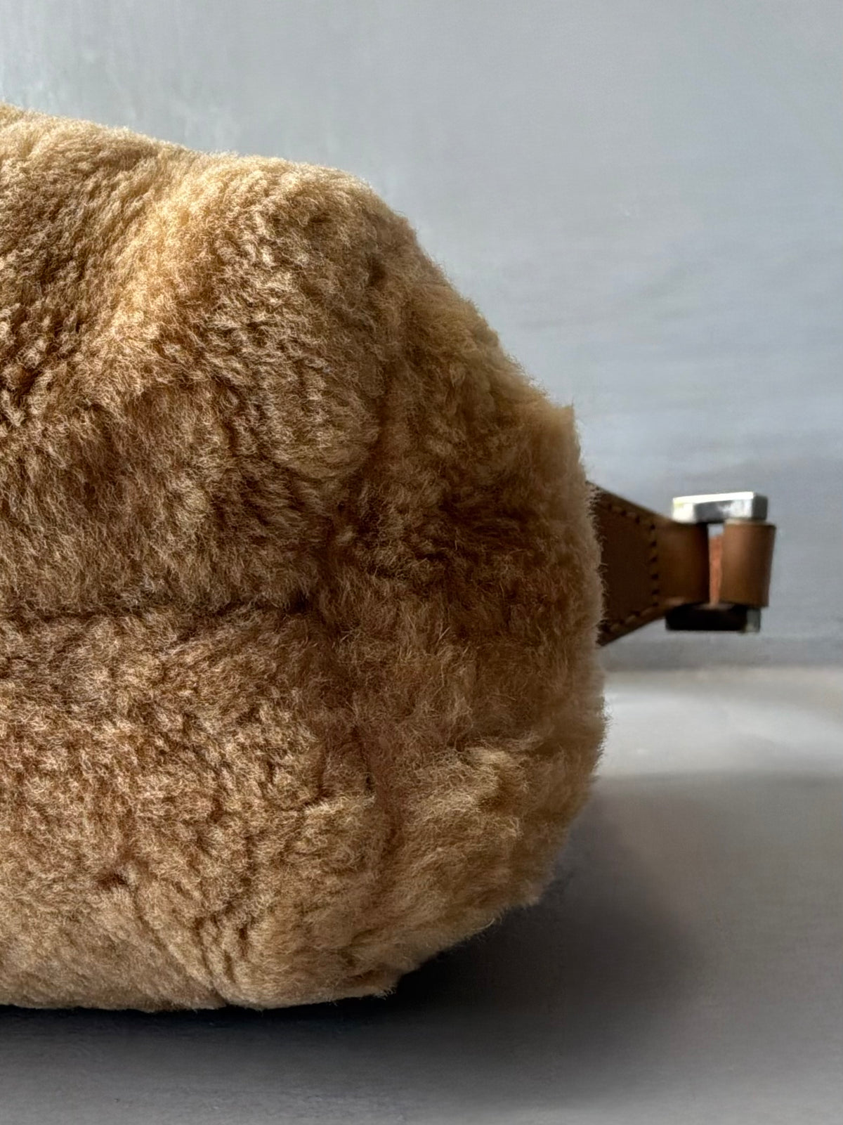 Fendi Faux Fur Baguette Shoulder Bag