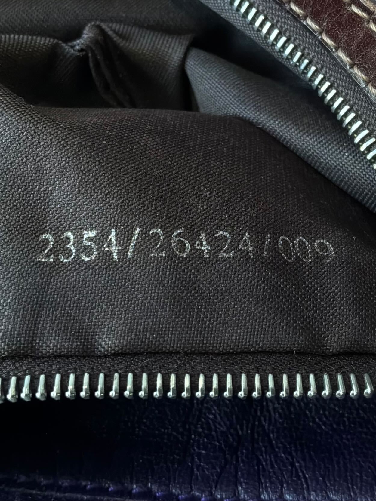 Fendi Wool Knit Wood Baguette Bag