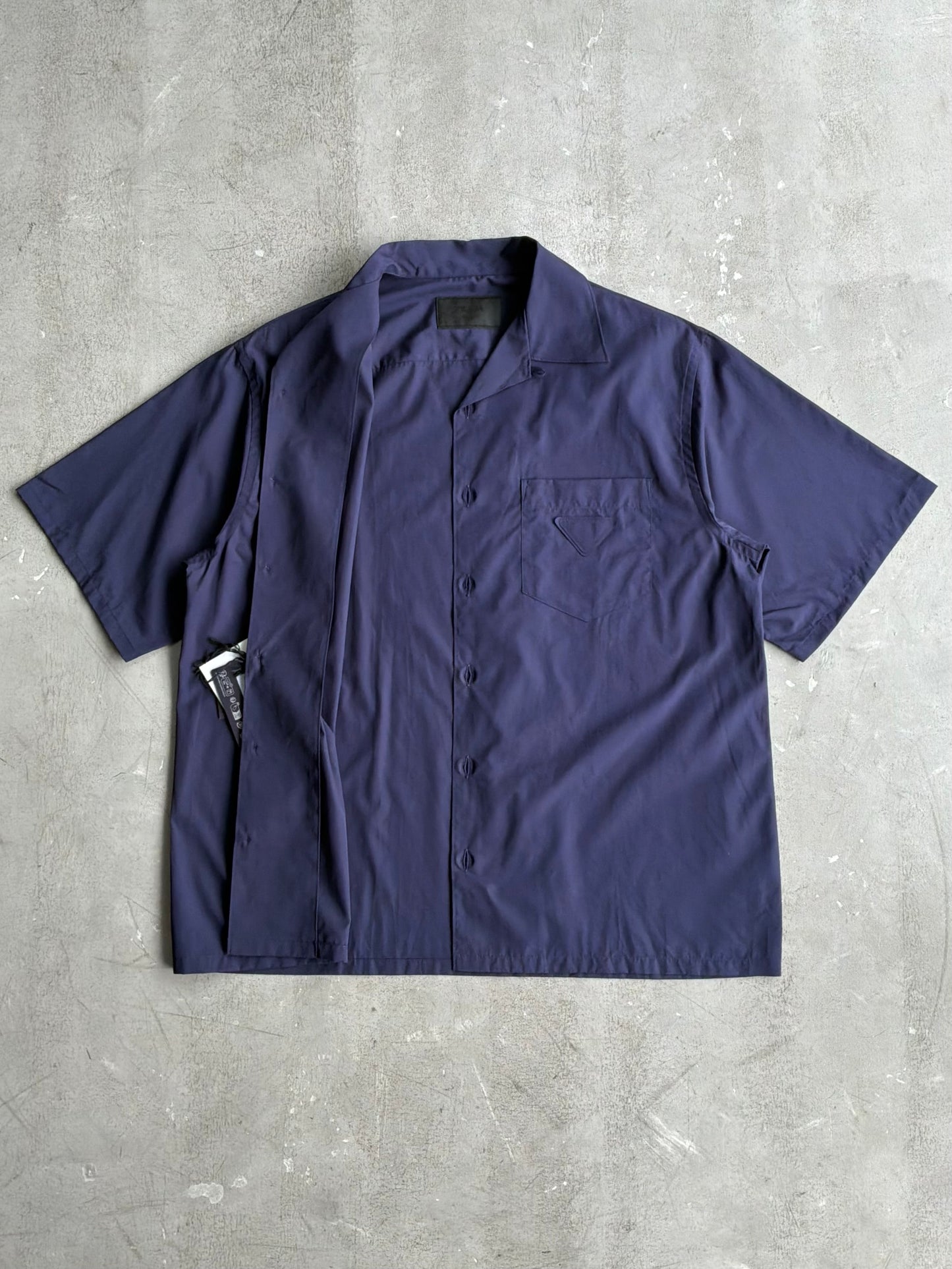 Prada Navy Button Up Shirt