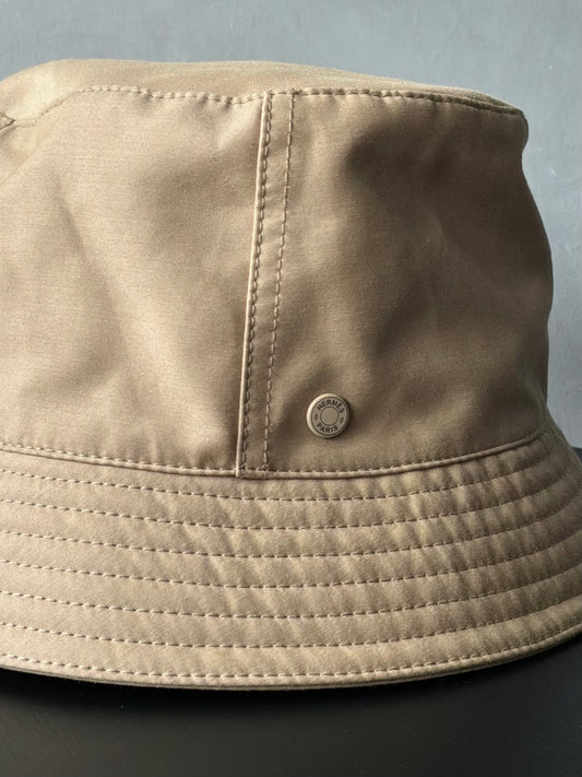 Hermes Button Logo Bucket Hat