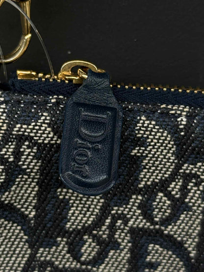 Vintage Dior Oblique Canvas Saddle Bag