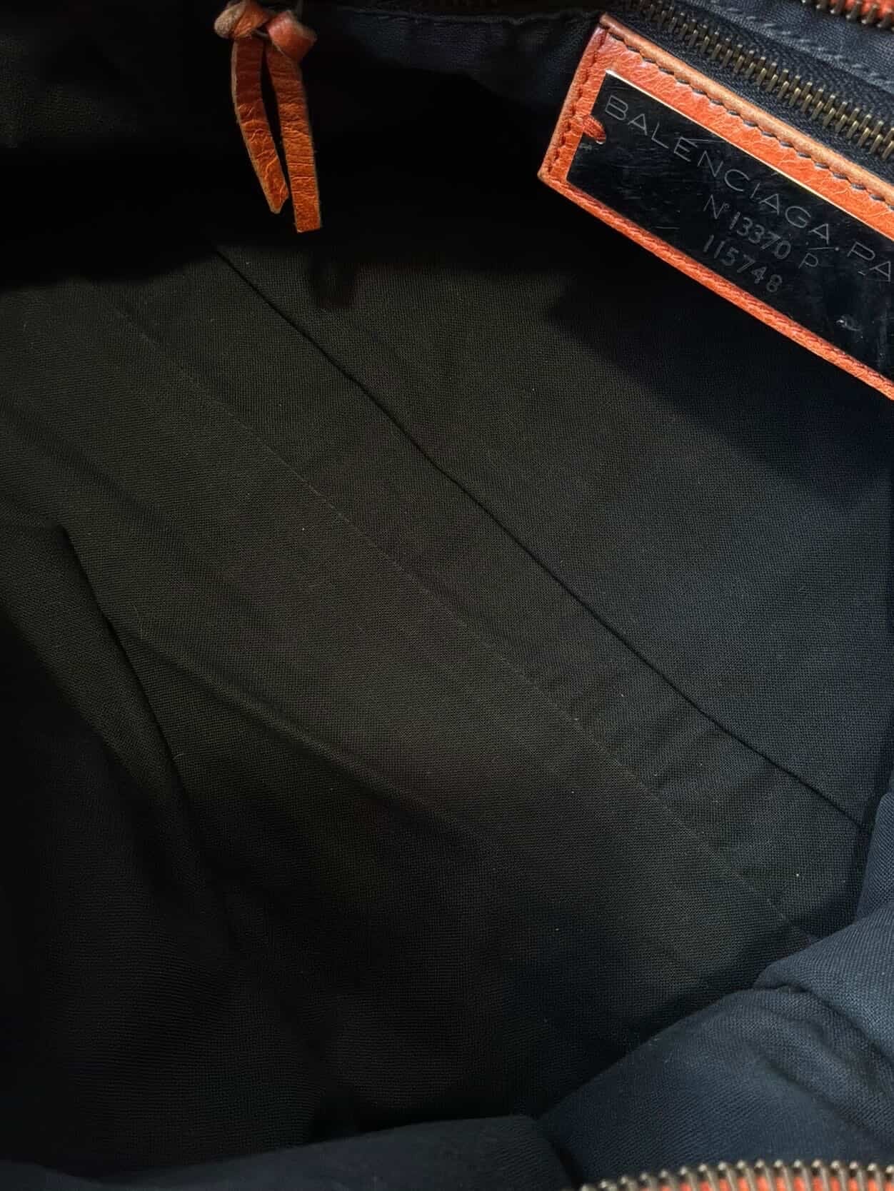 Balenciaga Classic City Orange Lambskin Bag