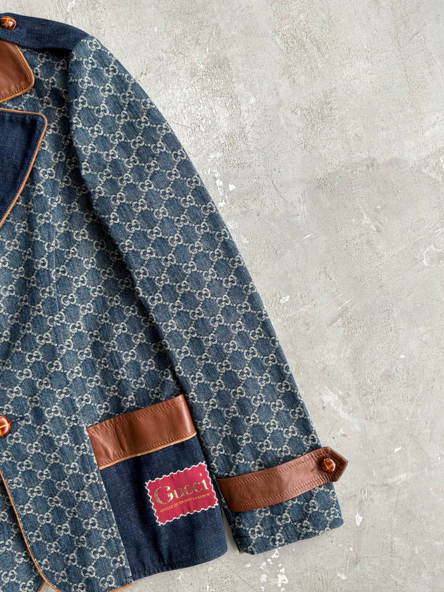 Gucci Denim Monogram Coat