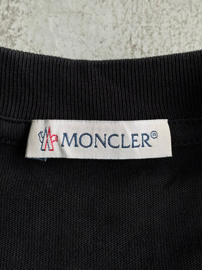 Moncler Script With Logo Balck Tee