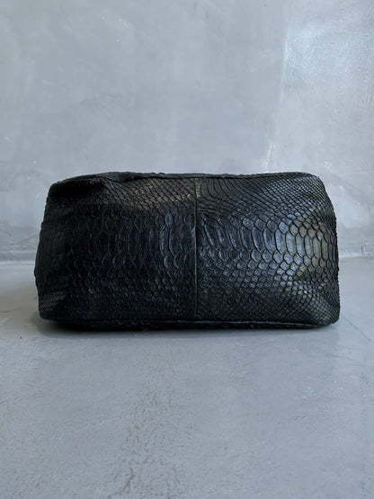 Fendi Python Double Flap Mamma Baguette Bag