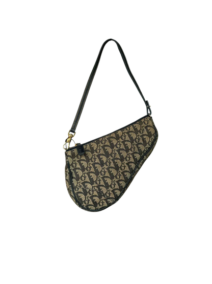 Vintage Dior Oblique Canvas Saddle bag