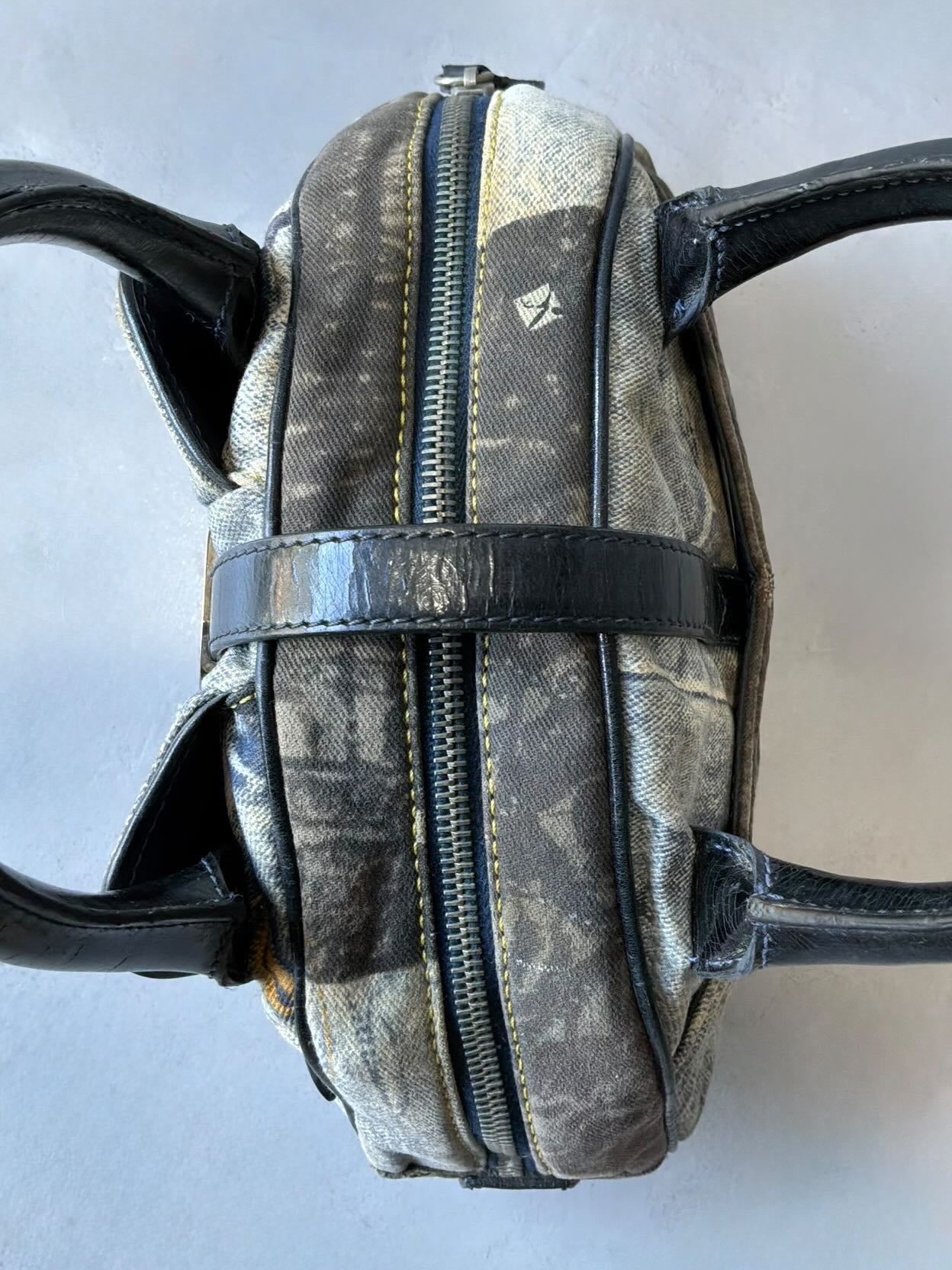 Dior Denim Speedway Saddle Bowler Bag