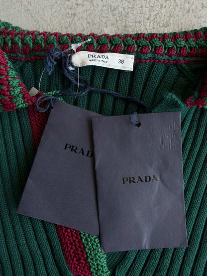 Prada Knit Collared Top