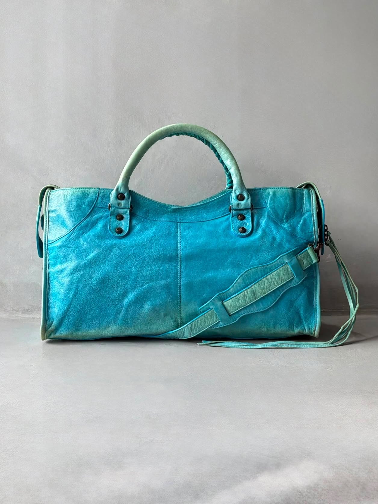Balenciaga City Part Time Tortoise Lambskin Bag