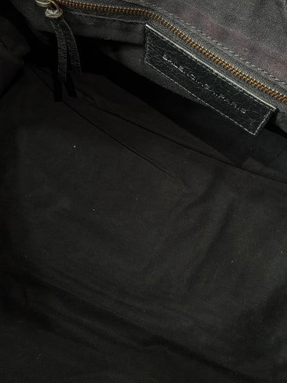 Balenciaga Part Time Black on Brass Lambskin Bag