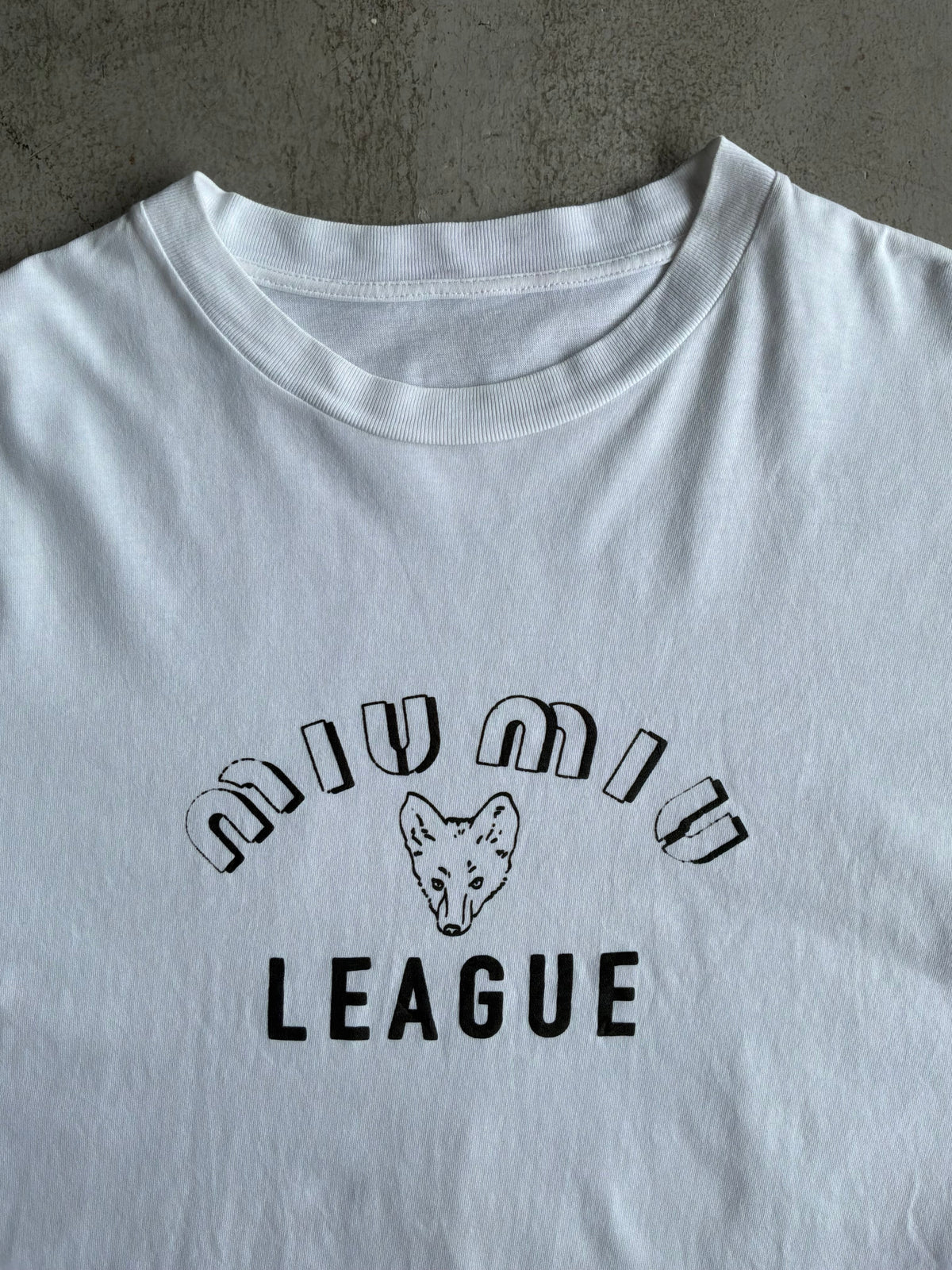Miu Miu League White Tee