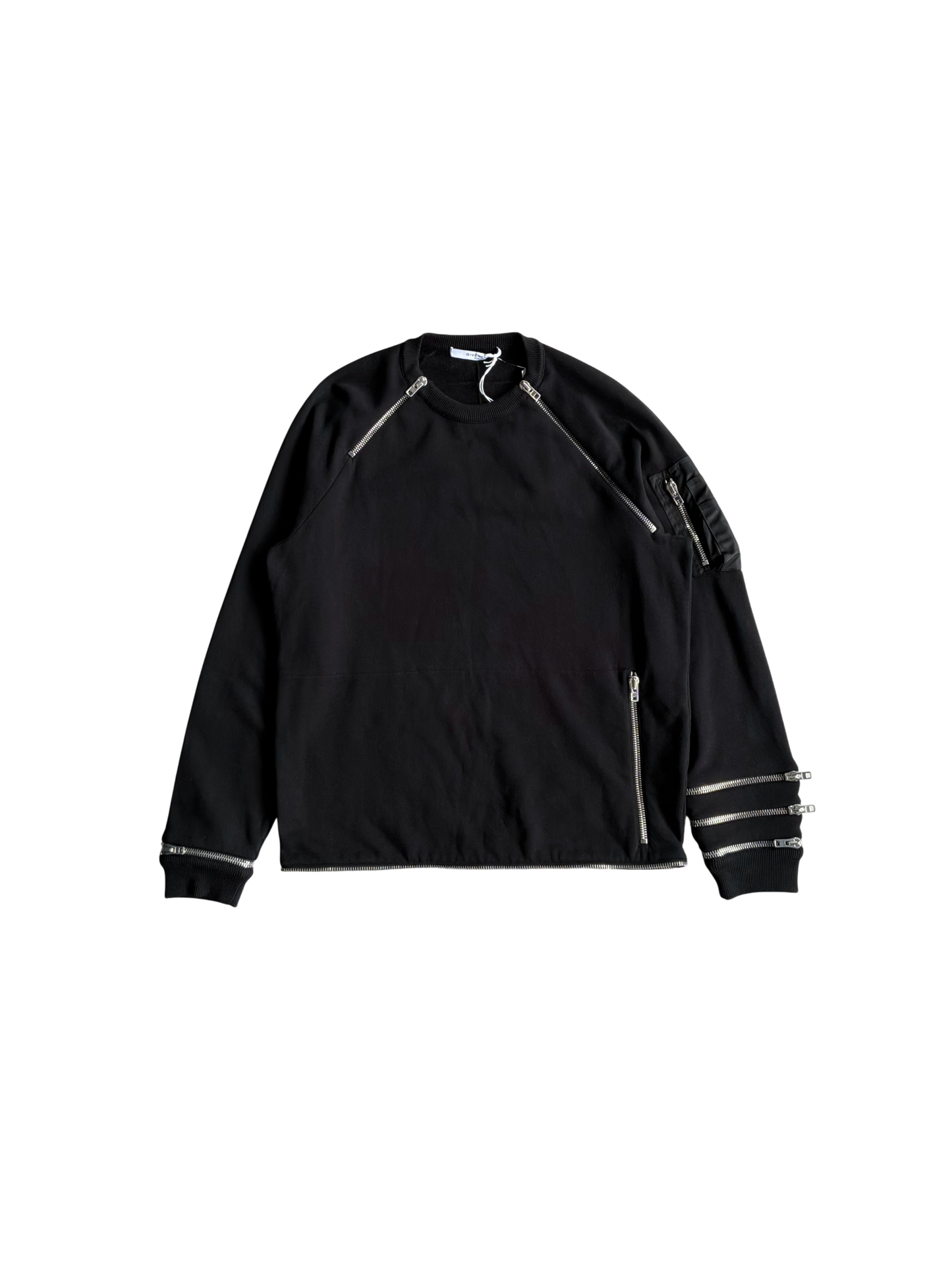 Givenchy Multizip Crewneck