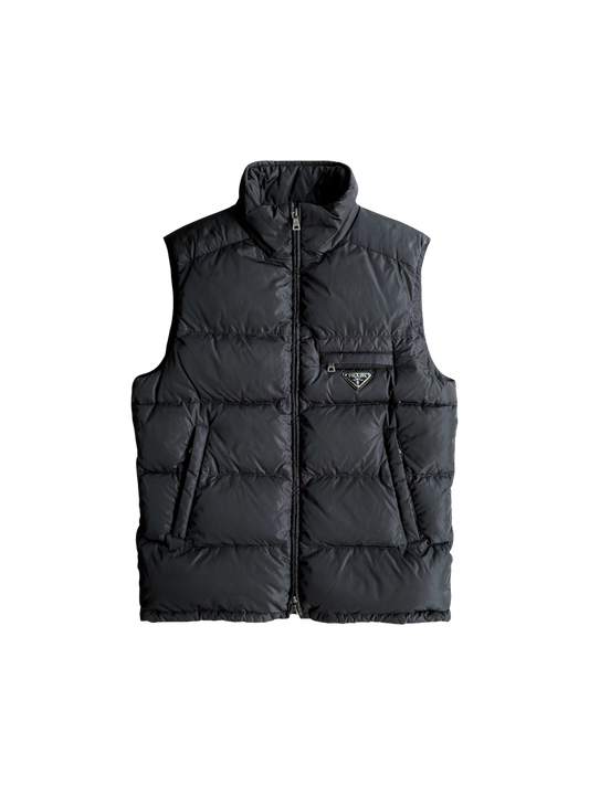 Prada Chest Emblem Puffer Vest