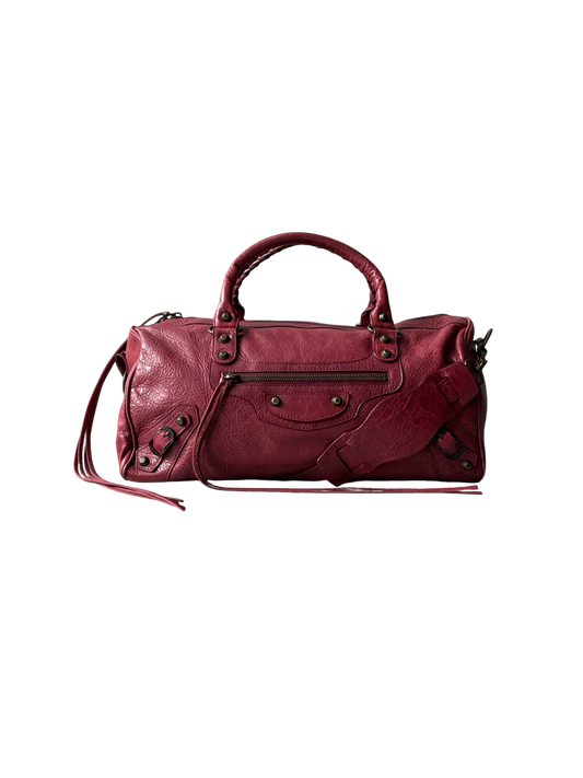 Balenciaga Twiggy Red Lambskin Bag