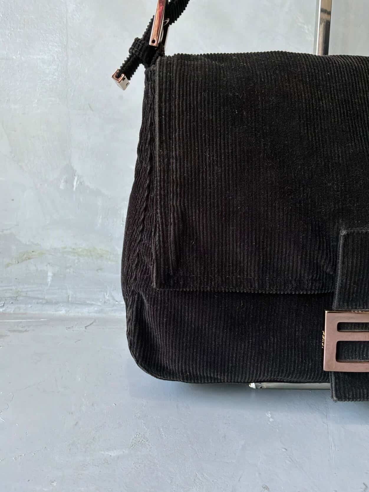 2000’s Fendi Curdoroy Copper Mamma Baguette Bag