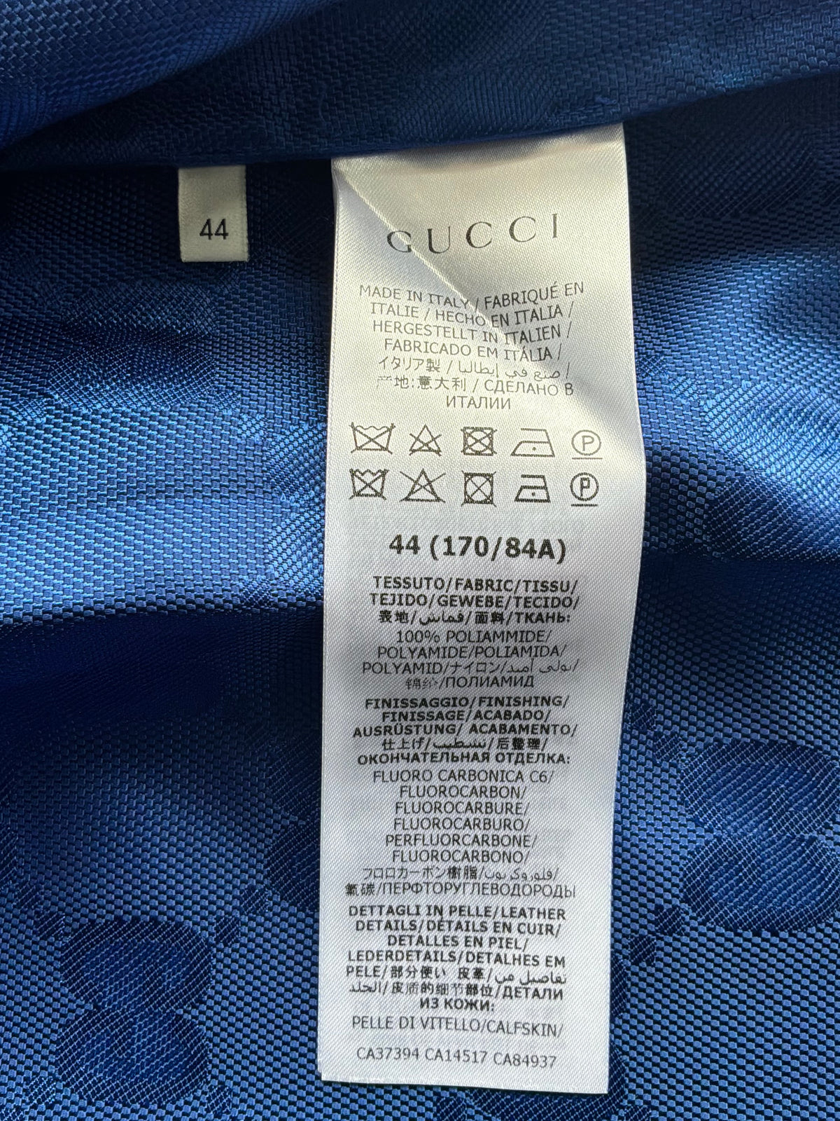 Gucci GG Blue Monogram Windbreaker