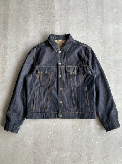 Gucci Monogram Reversible Denim Jacket