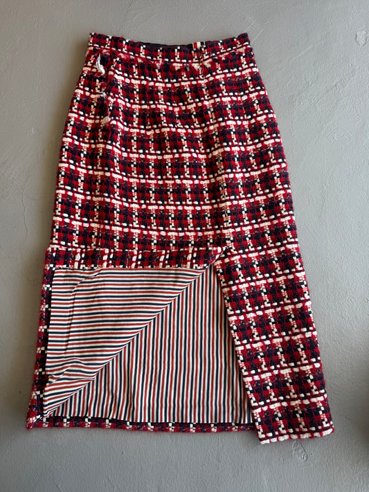 Thom Browne Tweed Maxi Skirt