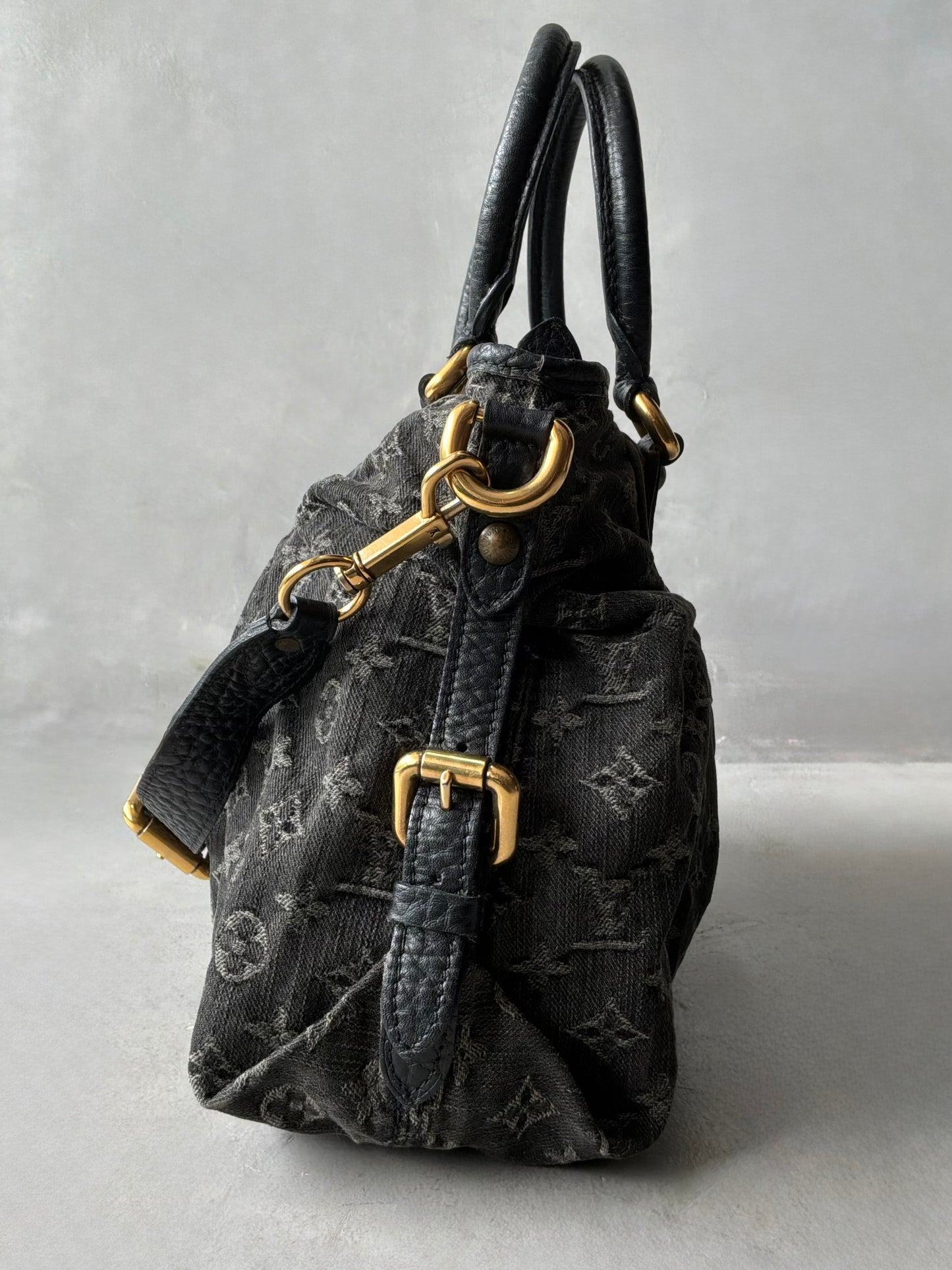 Louis Vuitton Neo Cabby MM Monogram Denim Handbag