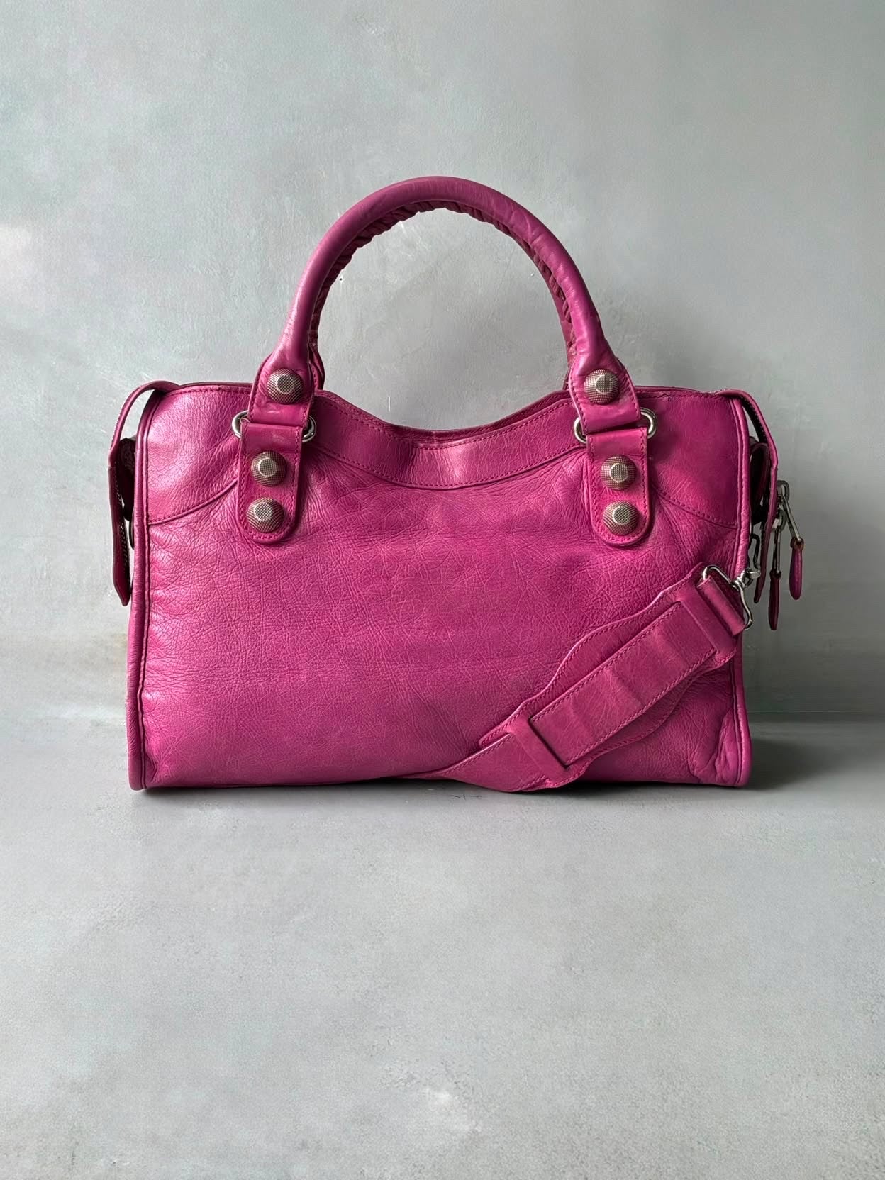 Balenciaga City Giant 21 Purple/Pink Lambskin Bag