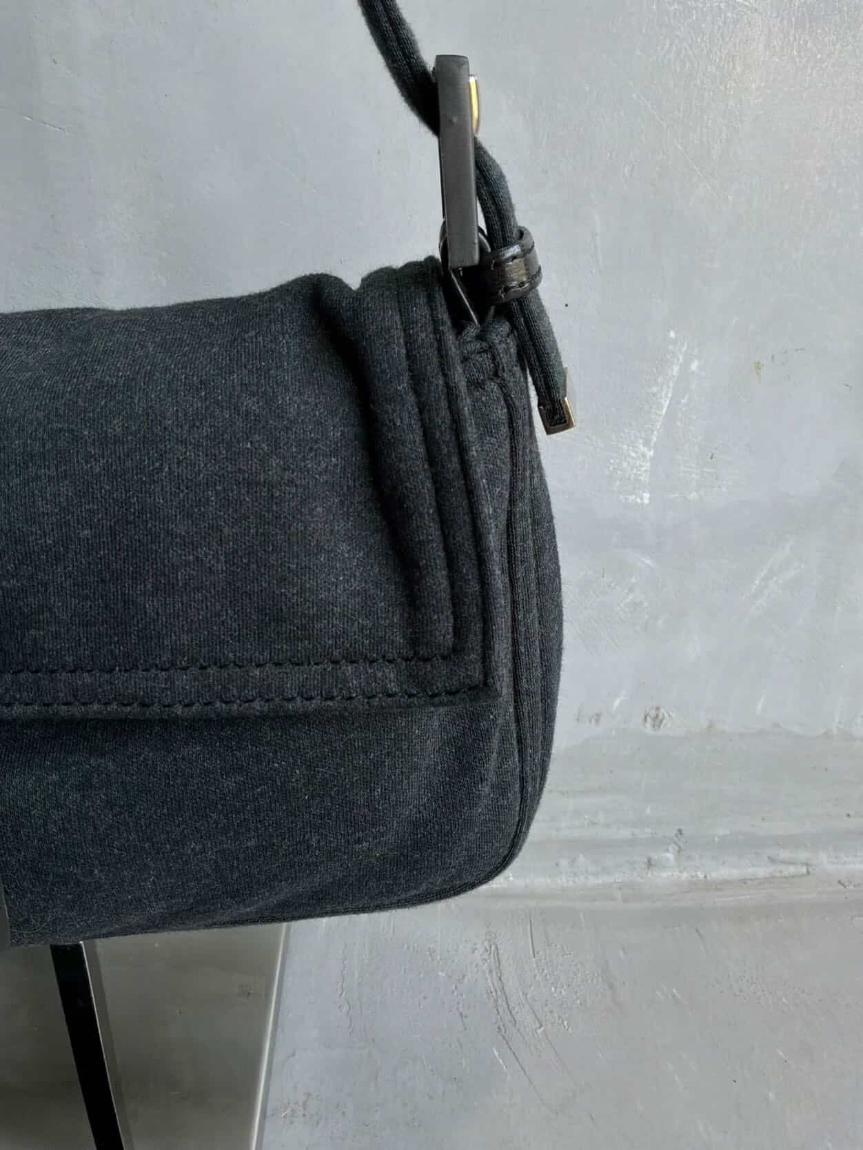 2000s Fendi Wool Baguette Bag