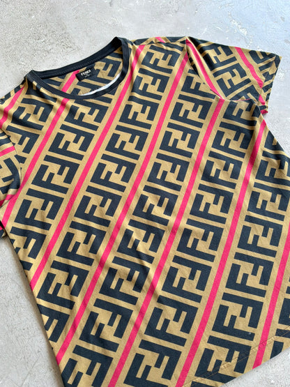 Fendi Monogram With Red Line Shirt
