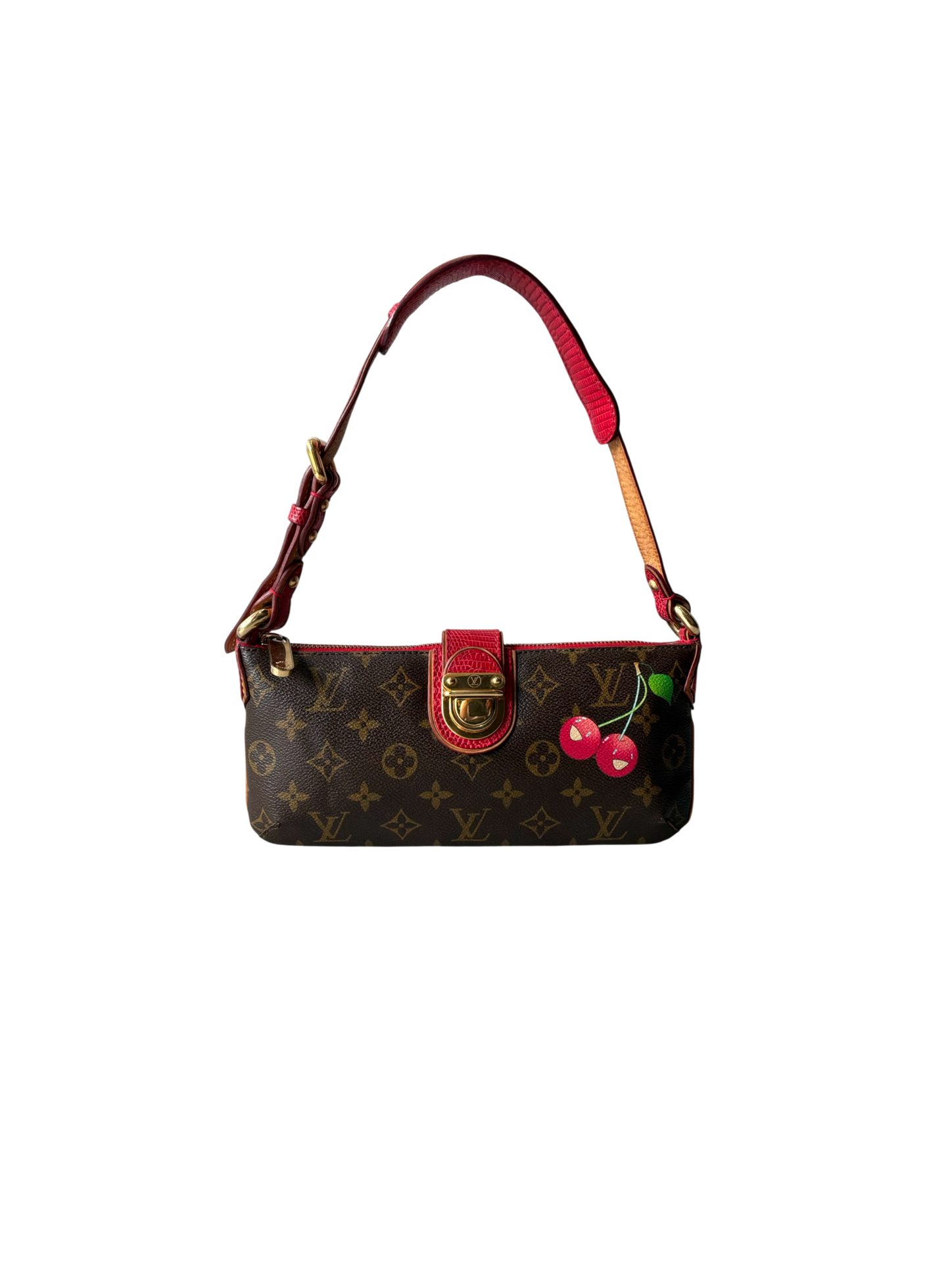 Louis Vuitton x Murakami Cherry Lizard Trim Pochette