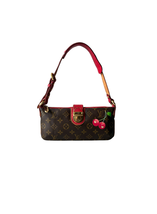 Louis Vuitton x Murakami Cherry Lizard Trim Pochette