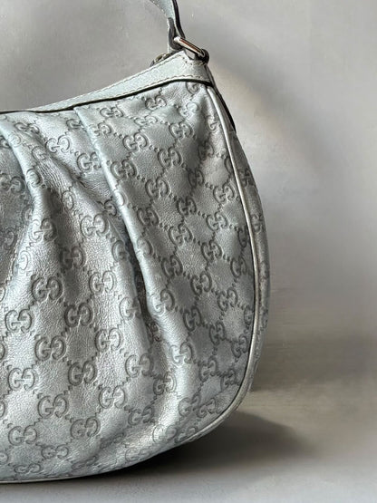 Gucci Monogram Metallic Hobo Bag