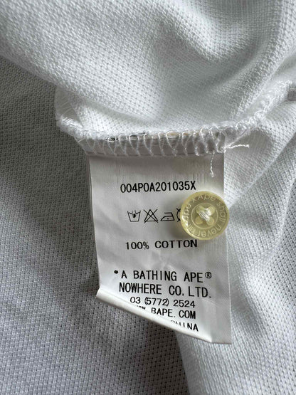 Bape Baby Milo White Polo Shirt
