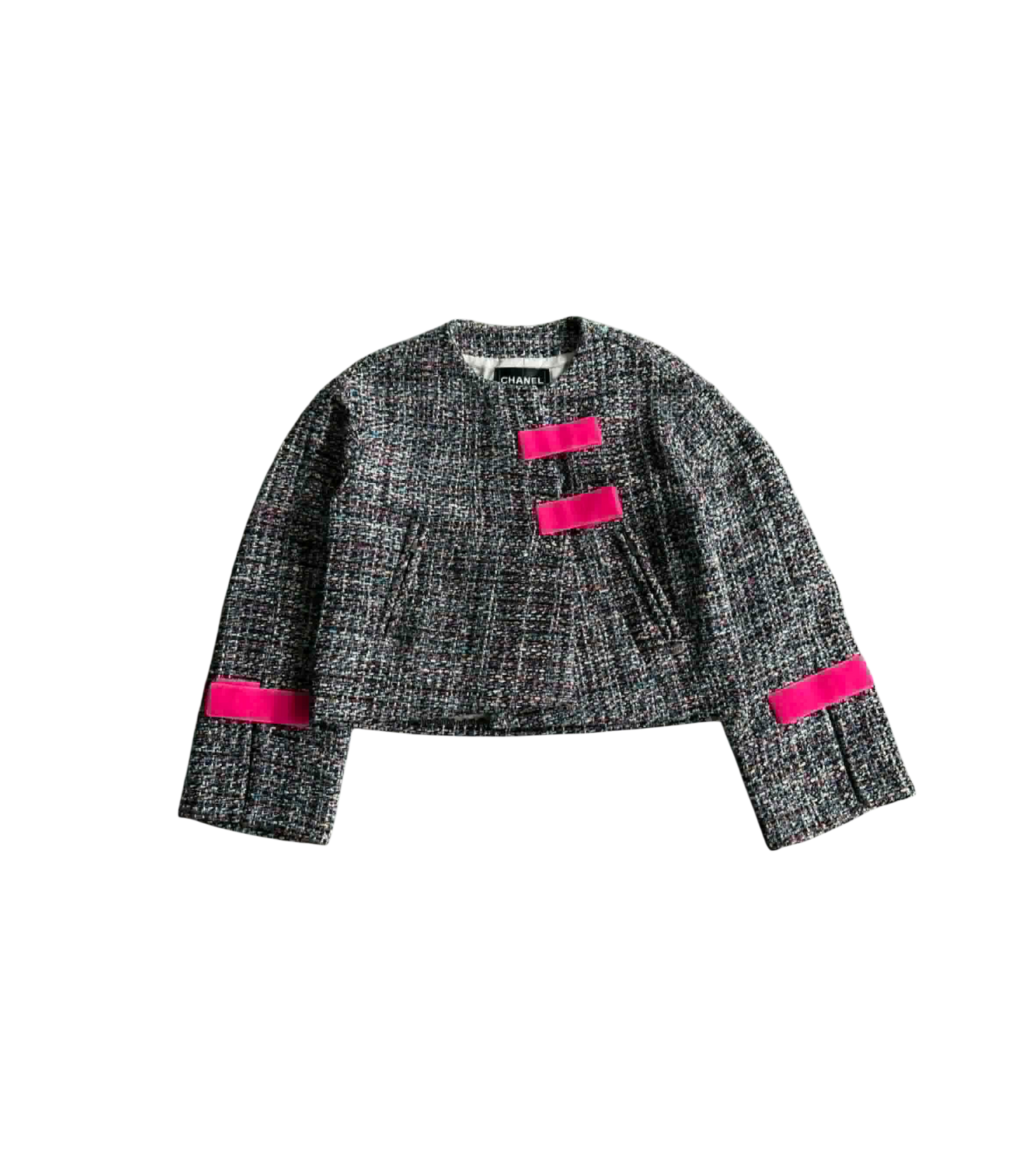 Chanel Multicolor Tweed Velcro Closure Jacket