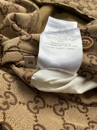 Gucci Tan Monogram Reversible Jacket