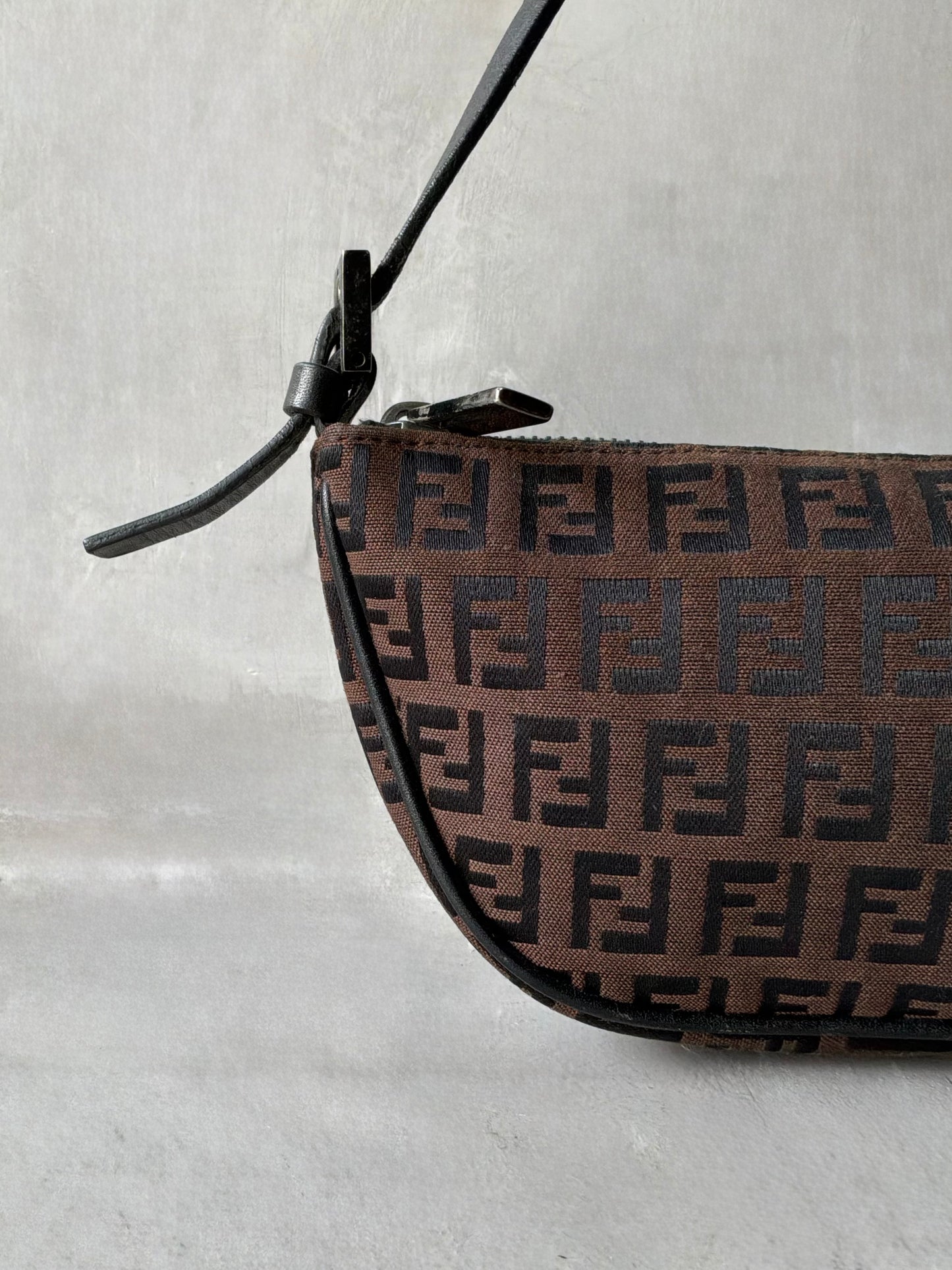 Fendi Brown Monogram Boat Bag
