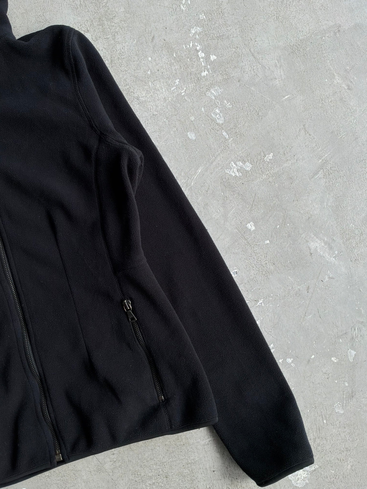 Prada Womens Black Ninja Fleece Hoodie