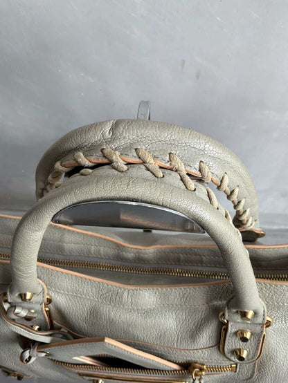 Balenciaga City Metallic Edge Gray in GHW