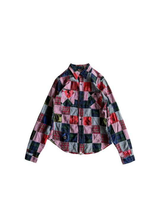 Bape Patchwork Button Up Shirt