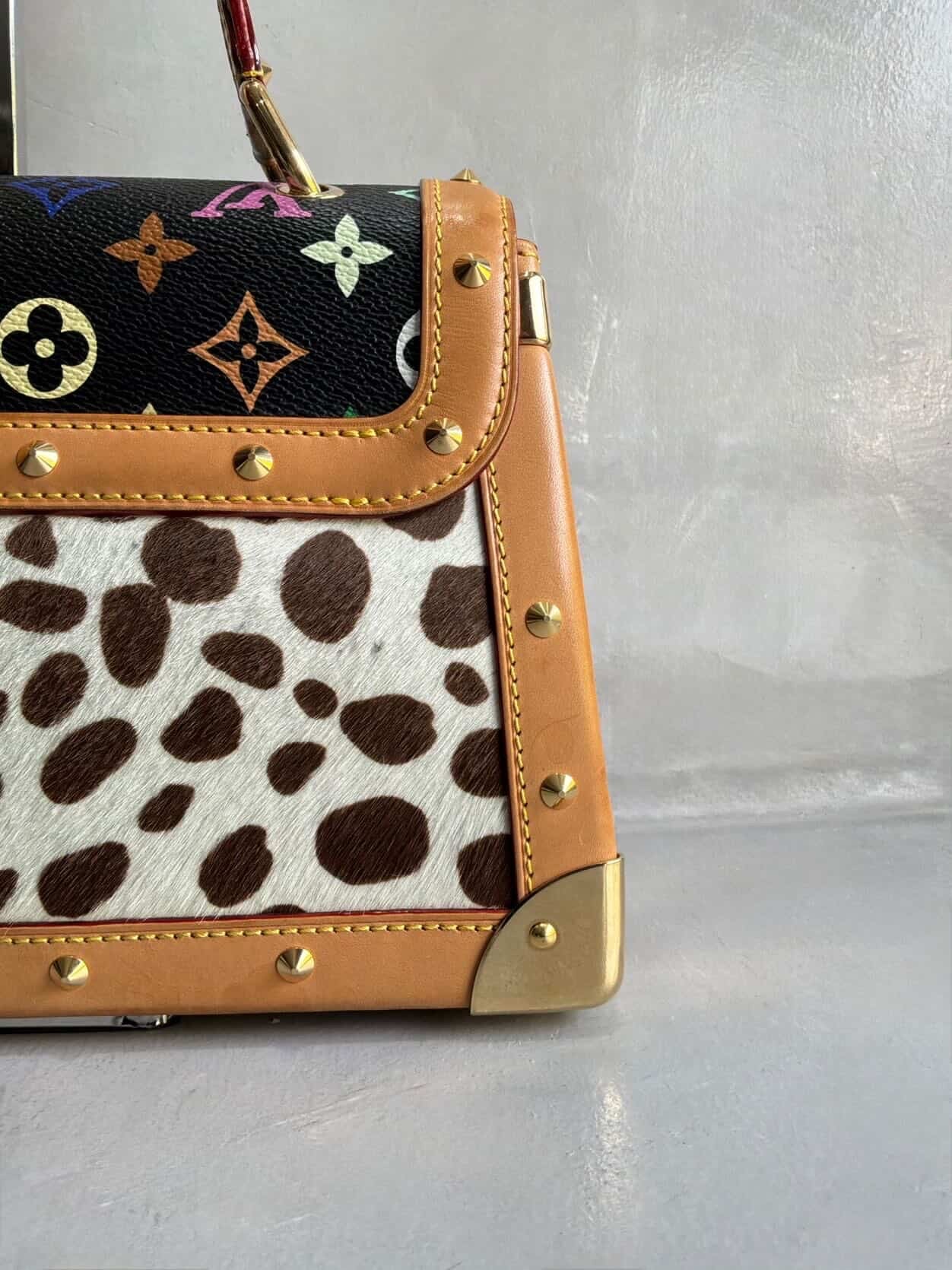 RARE Louis Vuitton X Murakami Dalmatian Ponyhair SAC Rabat Shoulder Bag
