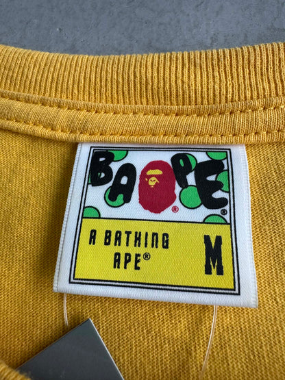 Bape Big Head Tee in Yellow