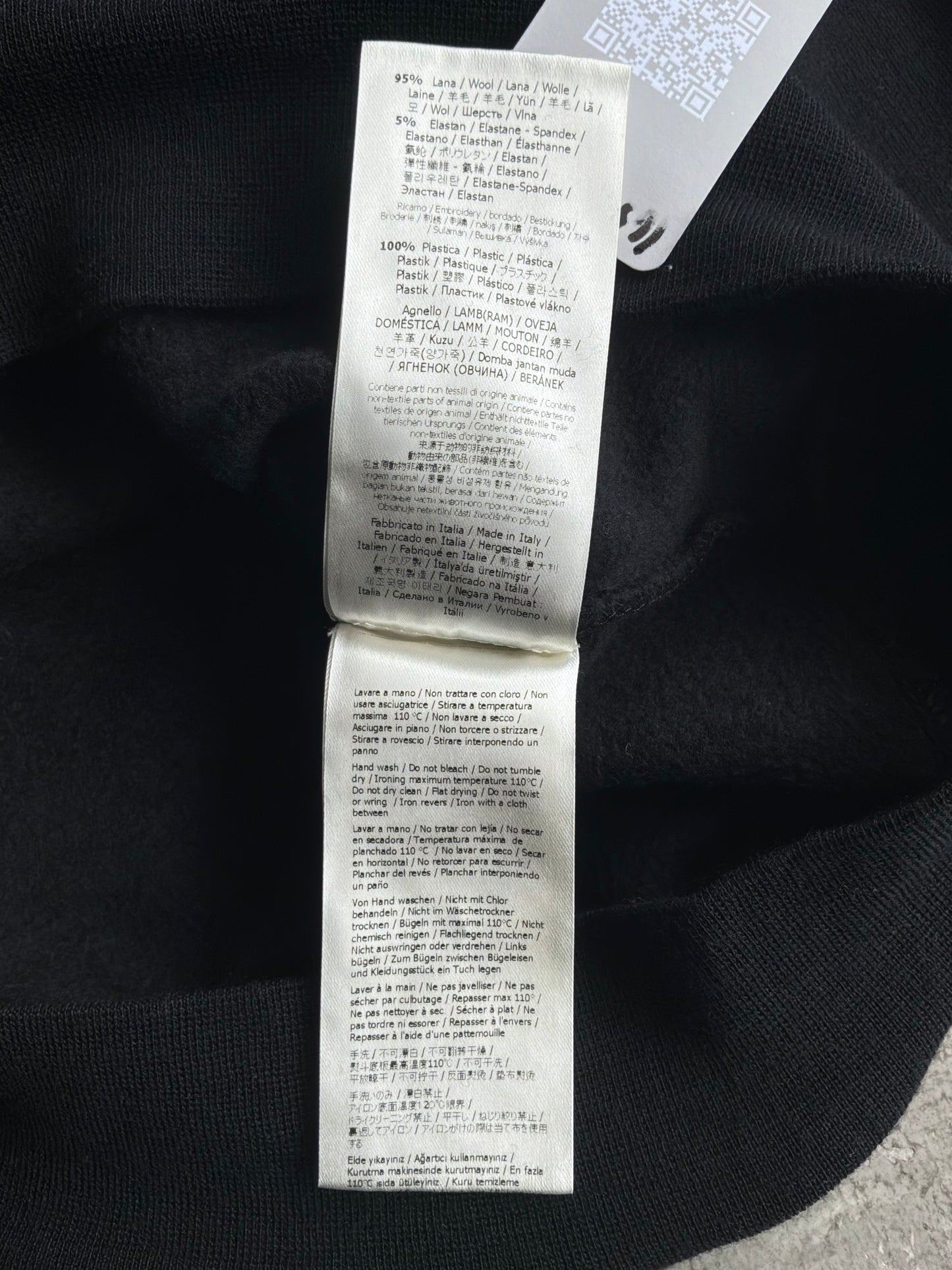 Fendi Karl Lagerfeld Black Crewneck