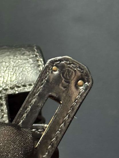 1984 Hermes Kelly Box 32 N Circle Stamp