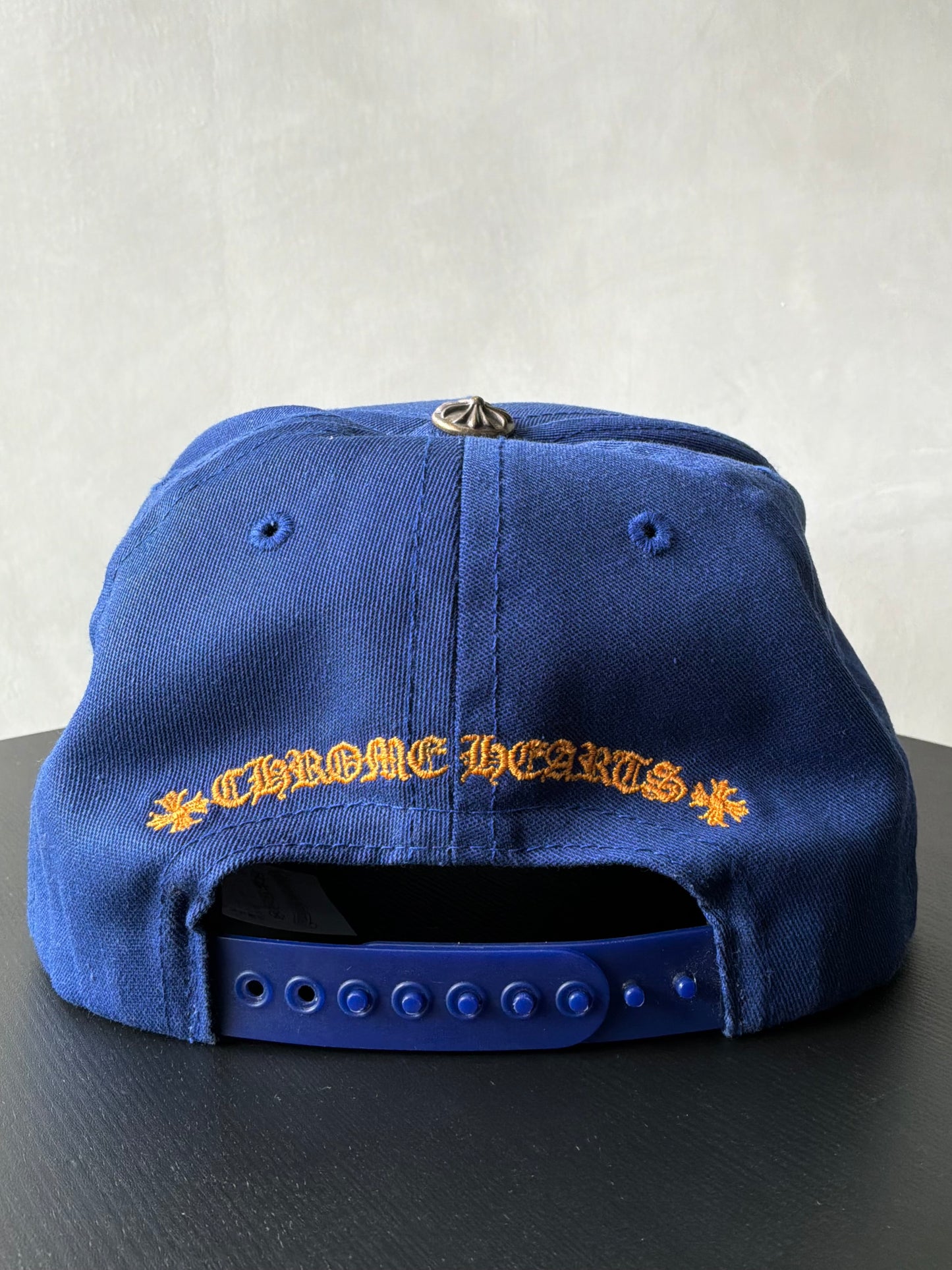 Chrome Hearts Blue Embroidered Baseball Hat